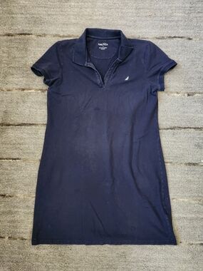 Nautica Navy Polo Dress with Sail Logo